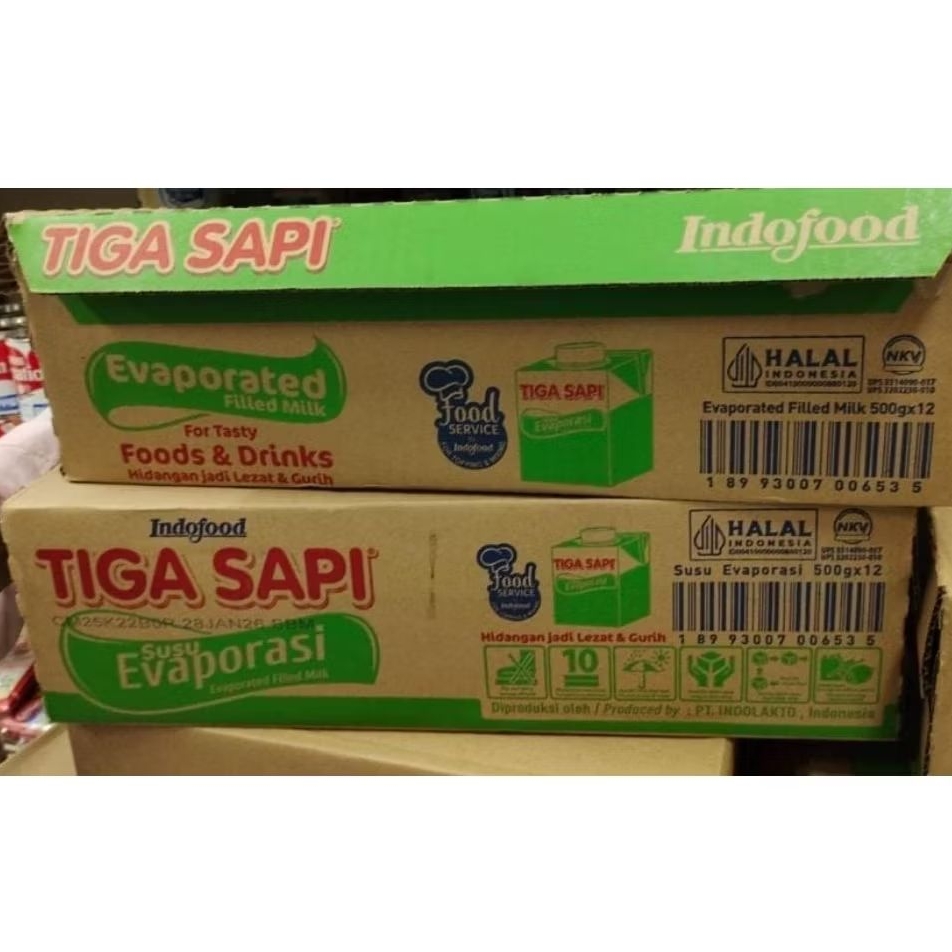 

Tiga Sapi Susu Evaporasi 500gr 1 dus