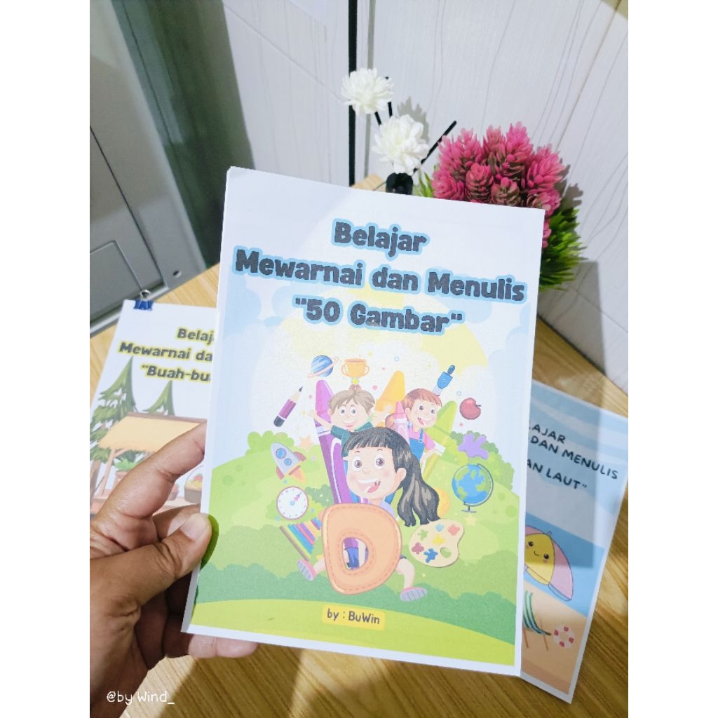 

50 gambar Mewarnai dan menulis ukuran a5 untuk anak TK dan SD