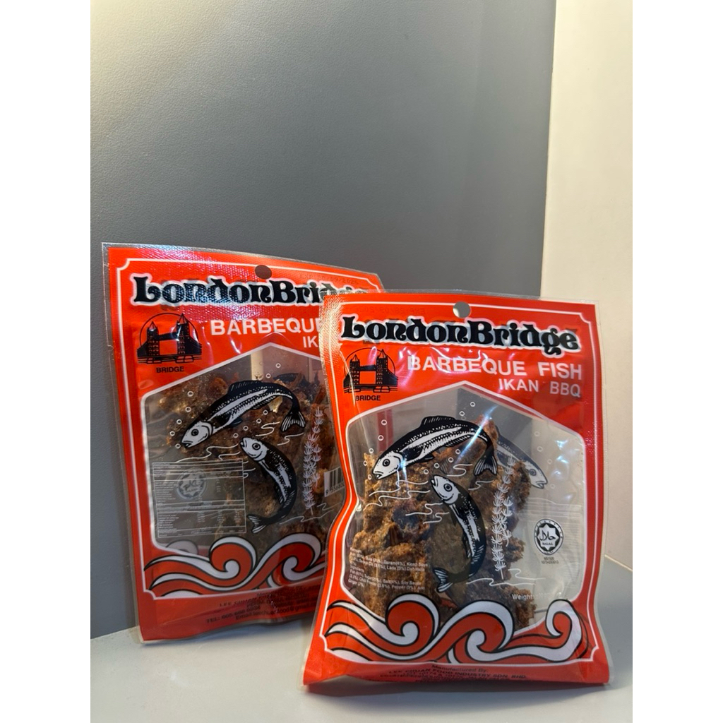 

LONDONBRIDGE BBQ FISH MALAYSIA (PENANG) HALAL - SNACK IKAN KERING MANIS GURIH DARI MALAYSIA 30GR HALAL