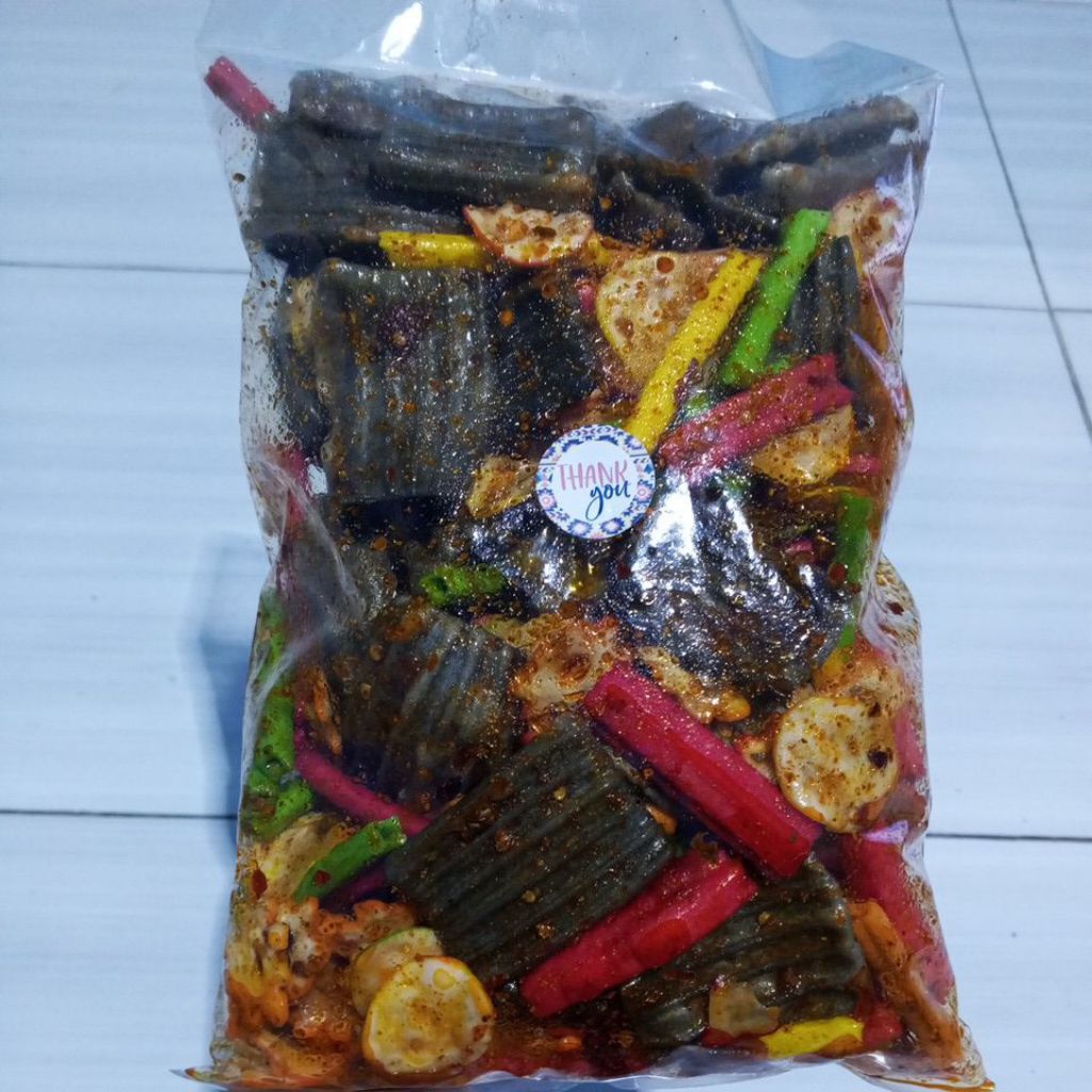 

seblak kering cikruh/seblak campur Daun jeruk/seblak kering