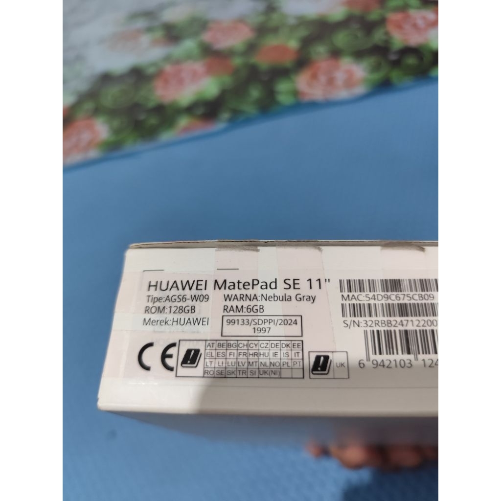 Huawei matepad SE 11 ram 6 128