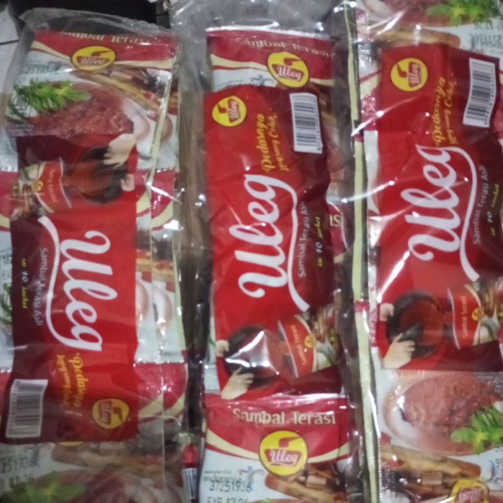 

sambal terasi ulek mantap 1renceng isi 10 bks