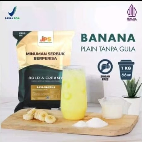 

Powder Drink JPS Bubuk Minuman Rasa Banana/Pisang Plain 1 Kg