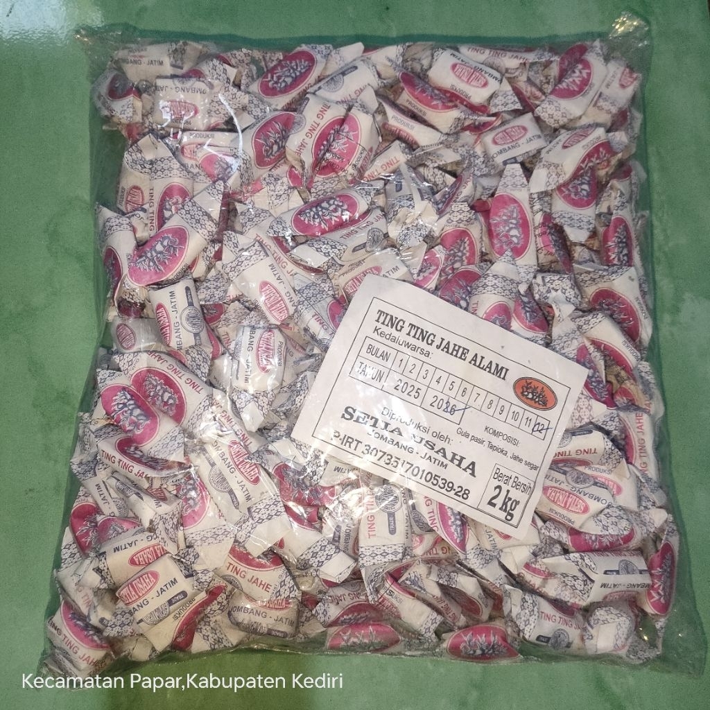 

PERMEN Jahe Ting Ting jahe alami