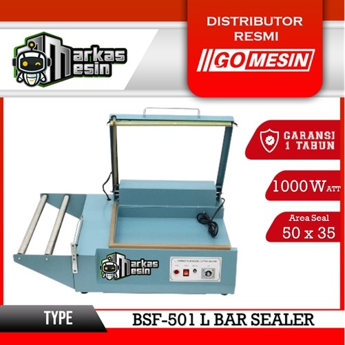 L Bar Sealer POWERPACK BSF-501 Mesin Pemotong Plastik Shrink L Sealer GOMESIN