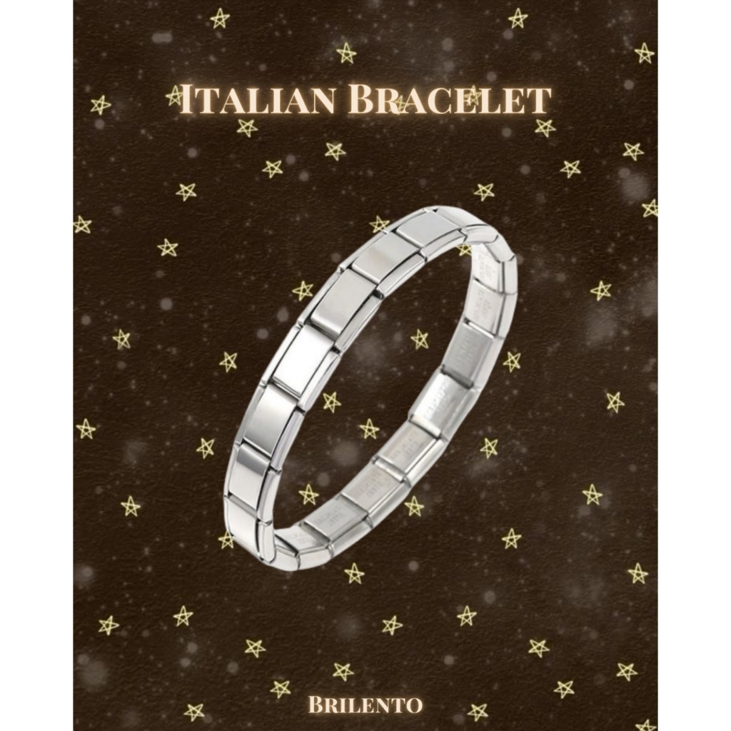 Brilento.id - Italian Bracelet | Italian Charm Bracelet Stainless Steel