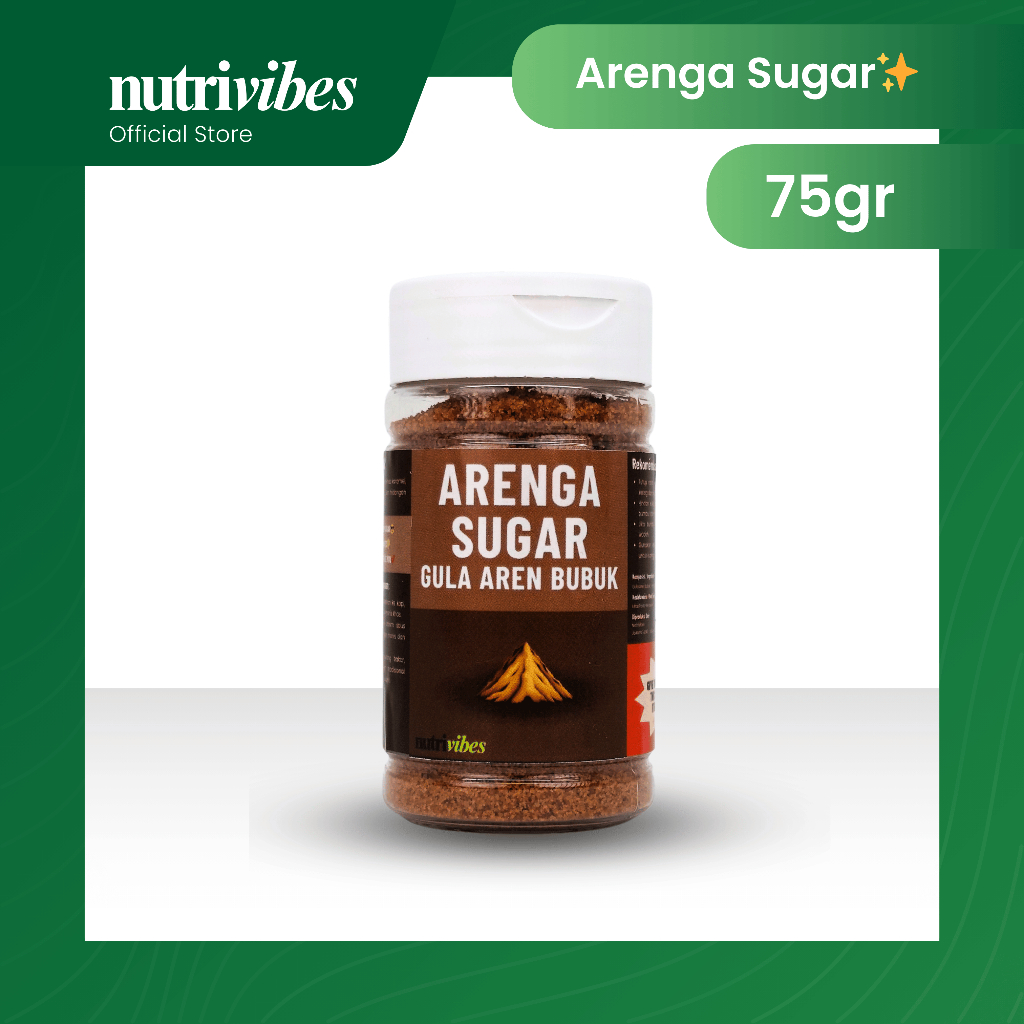 

Gula Aren Bubuk / Arenga Palm Sugar 75gr - Nutrivibes