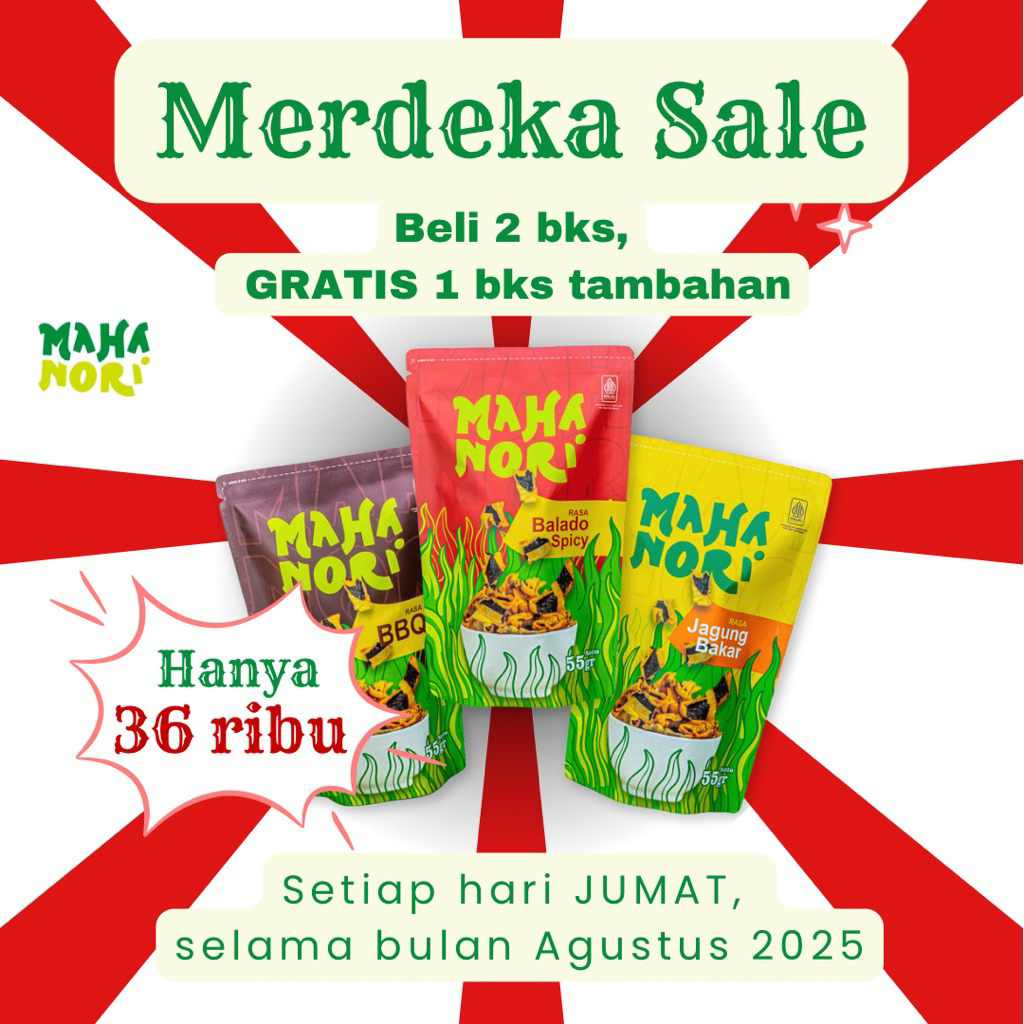 

(Merdeka Sale) beli 2 bks gratis 1 bks tambahan