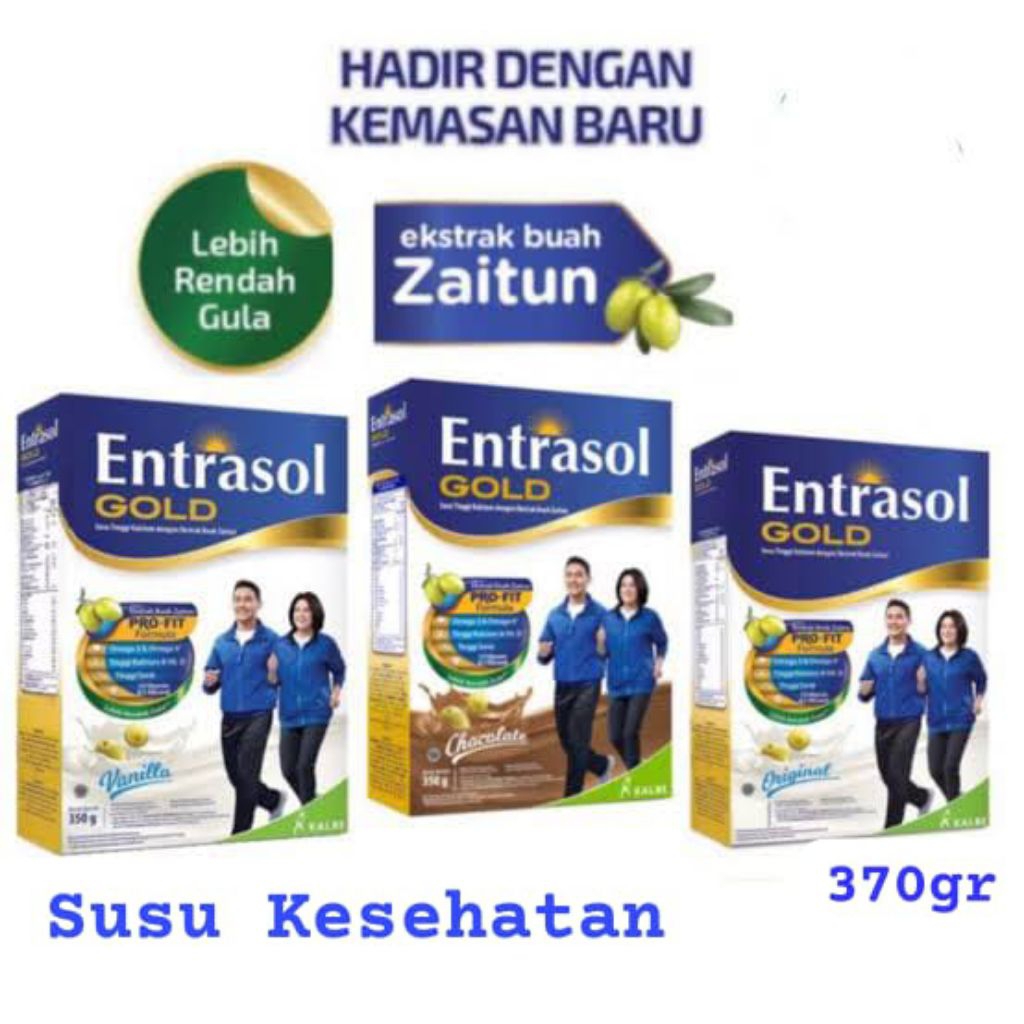 

ENTRASOL GOLD 370 gram - Nutrisi Tinggi Kalsium + Ekstrak Buah Zaitun