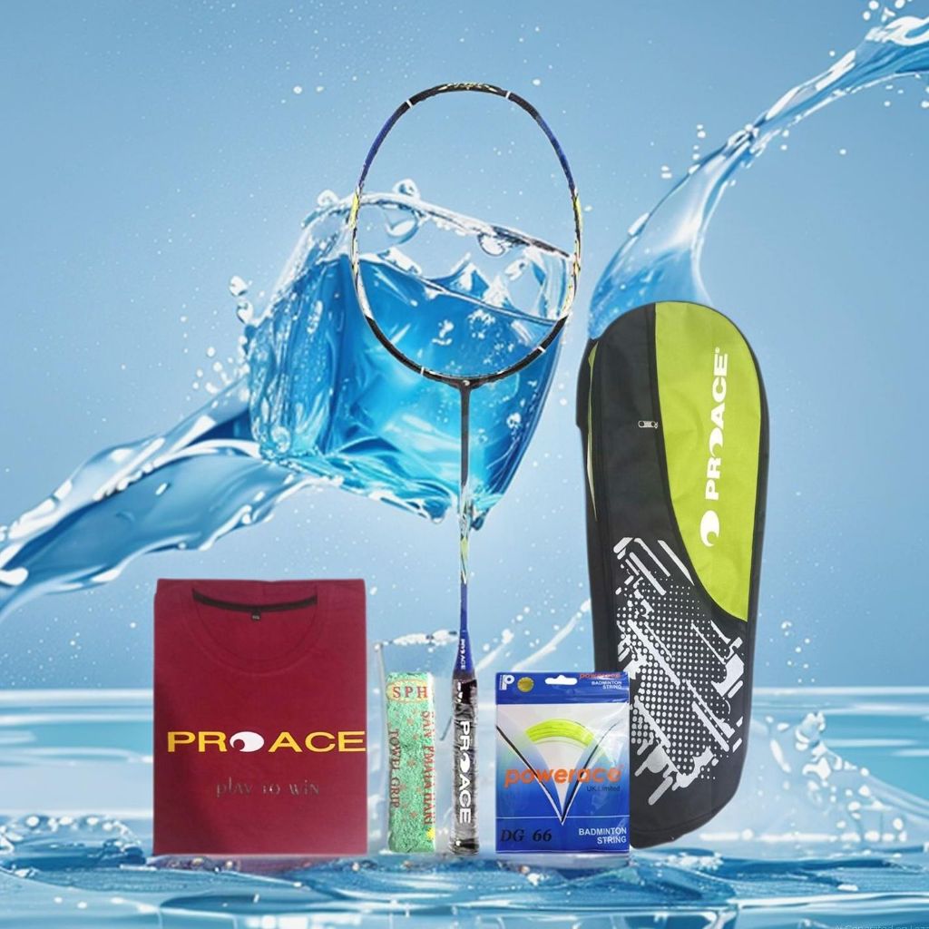 Raket Badminton ProAce TGR 900 Bonus Komplit Raket Pro Ace TGR 900