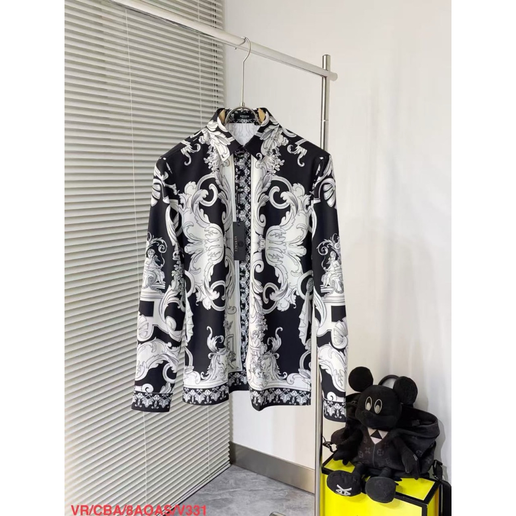 KEMEJA LENGAN PANJANG PRIA VERSACE1181 MIRROR