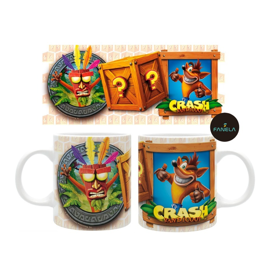 Mug Crash Bandicoot Mug CTR Gelas CTR