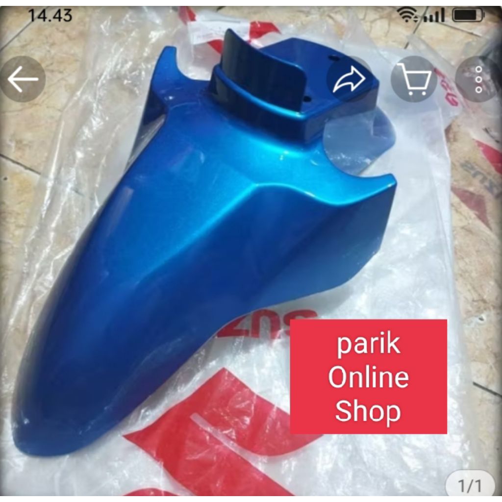 Spakbor Slebor Depan Warna Biru Suzuki Nex 110 Karbu Nex 110 FI Injeksi