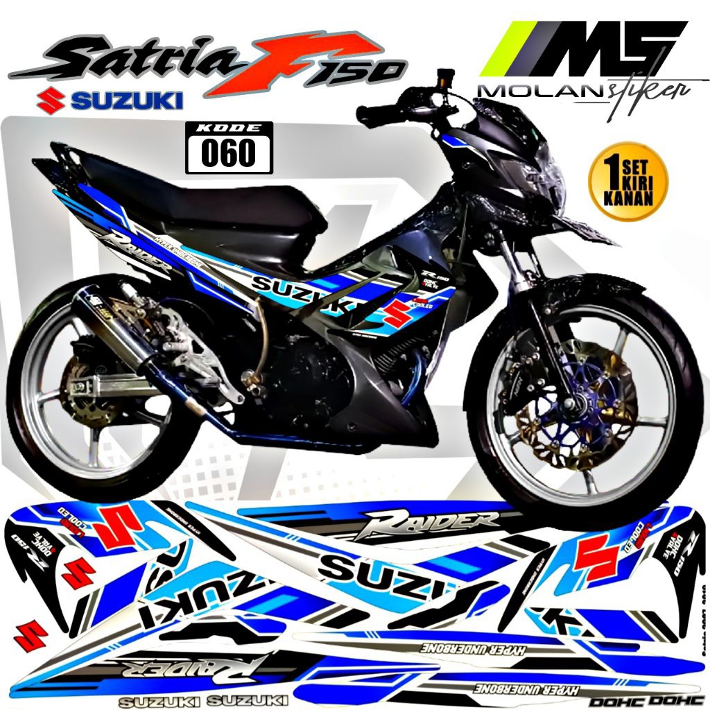 Decal Sticker Striping Variasi Satria Fu Barong Raider R Suzuki Satria Fu 150 2009-2013 Satria Fu Ck