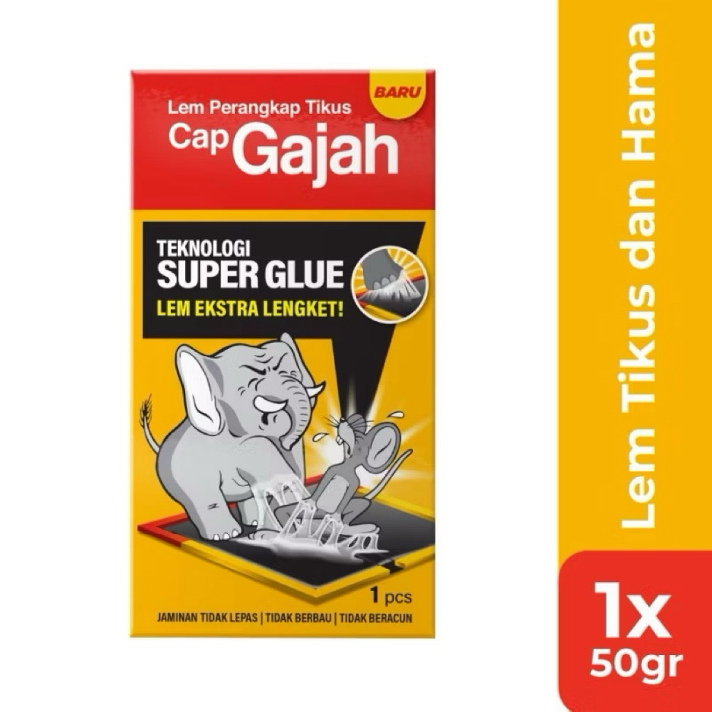 CAP GAJAH LEM PERANGKAP TIKUS DAN HAMA / LEM TIKUS CAP GAJAH