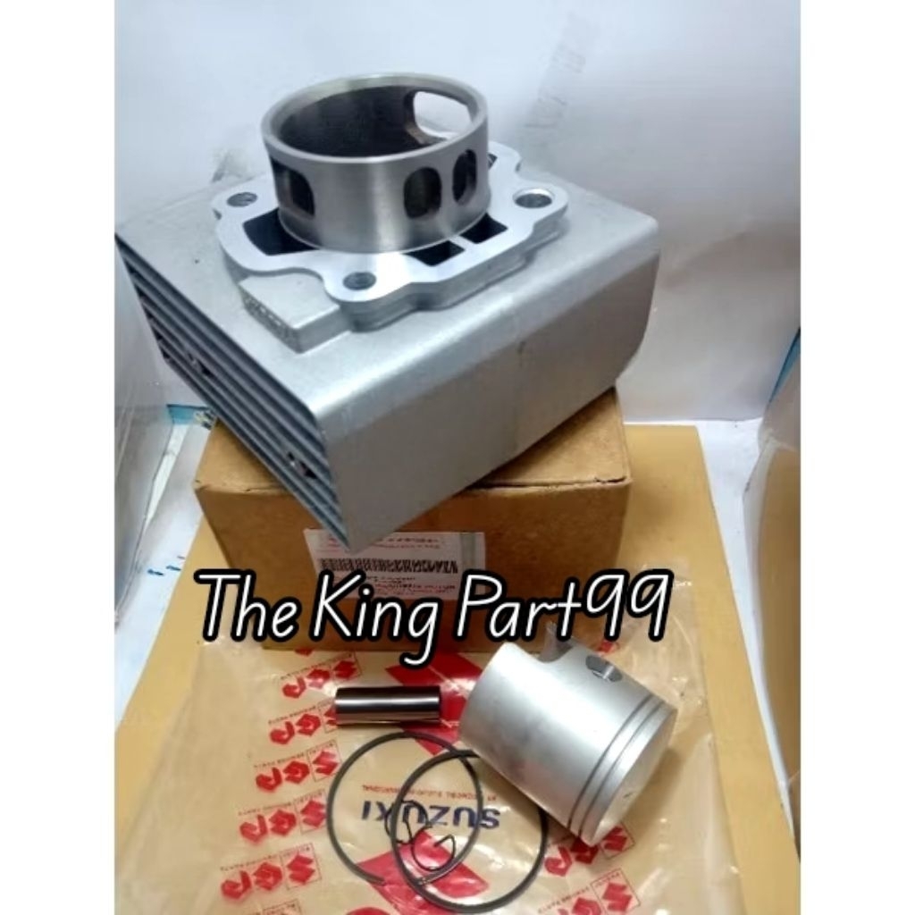 Blok Seher silinder komplit Suzuki satria 2tak Hiu/Lumba Satria 120R Original
