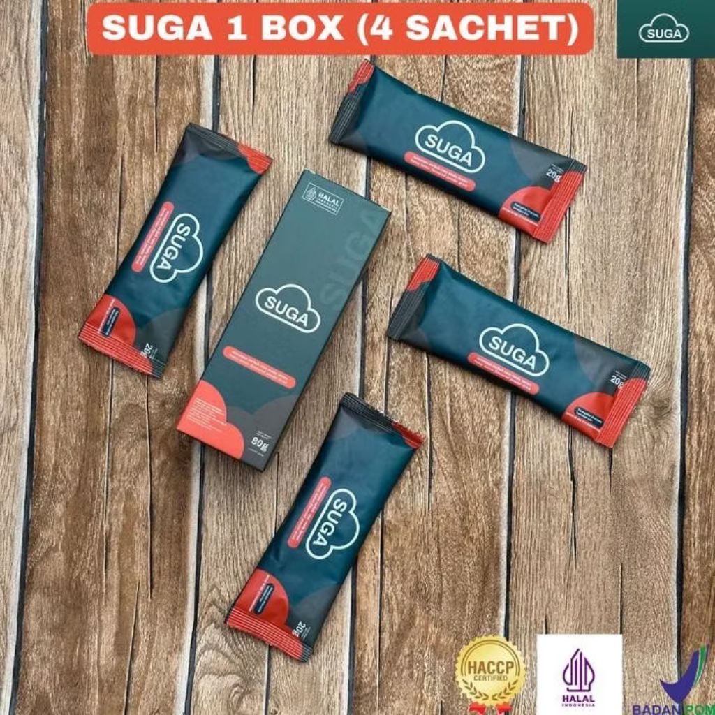 

SUGA Minuman Serbuk Rasa Ginseng Madu Lemon - SUGA 1 Box (isi 4 Sachet)