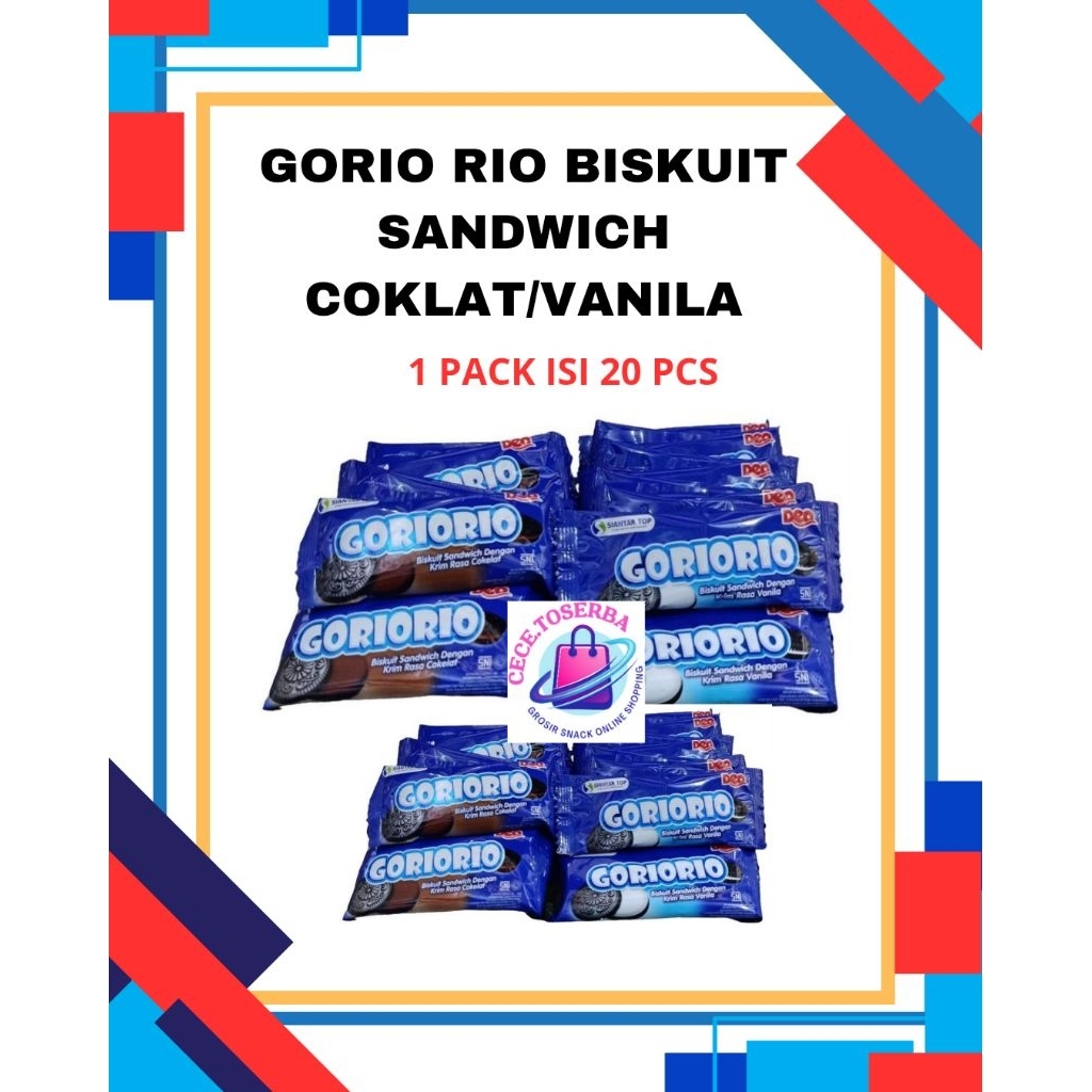 

Goriorio Biscuit Coklat/ Vanilla Isi 20 ❤️Best Seller Diskon Termurah ❤️