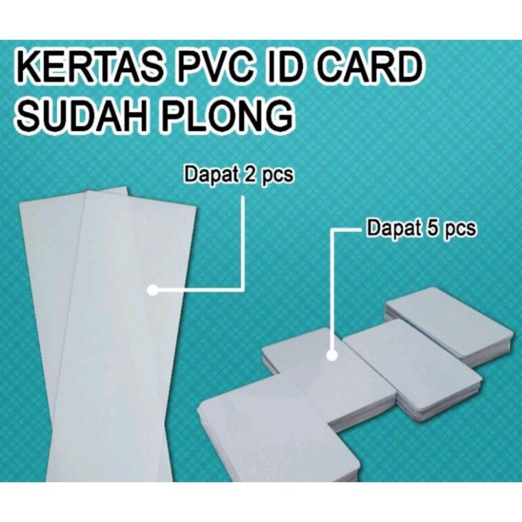 

Kertas PVC Id Card Siap Pakai Sudah Plong Tebal 0,76mm