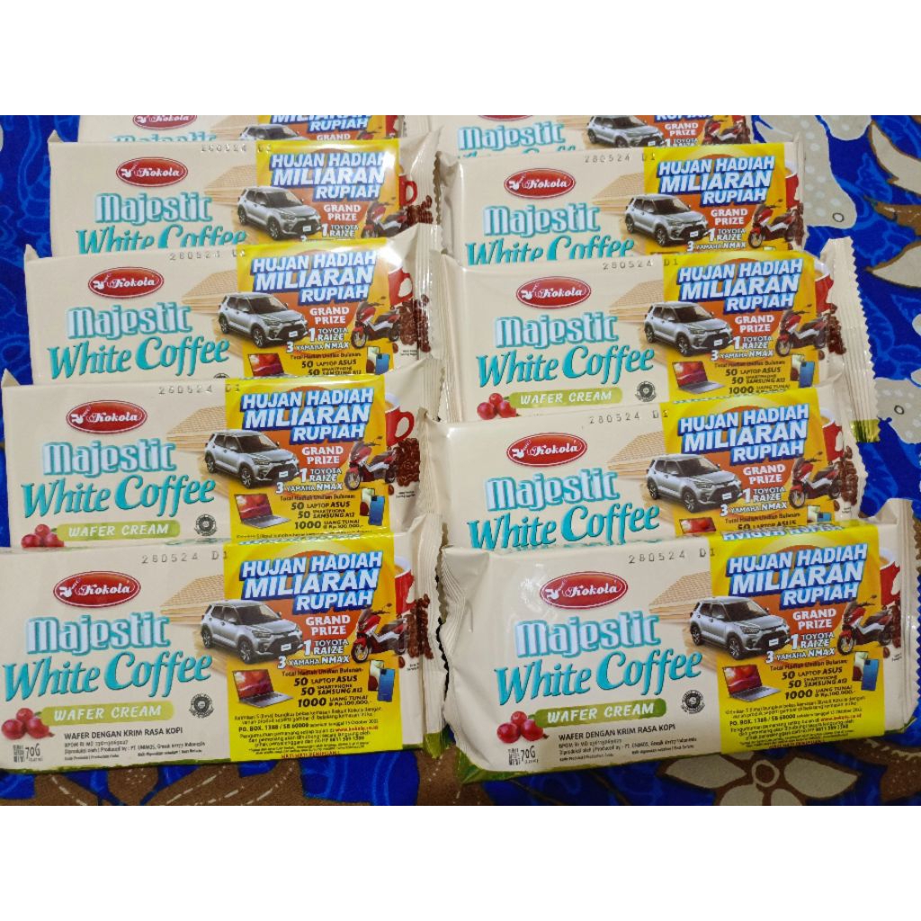 

wafer white coffe 1 karton isi 30 pcs