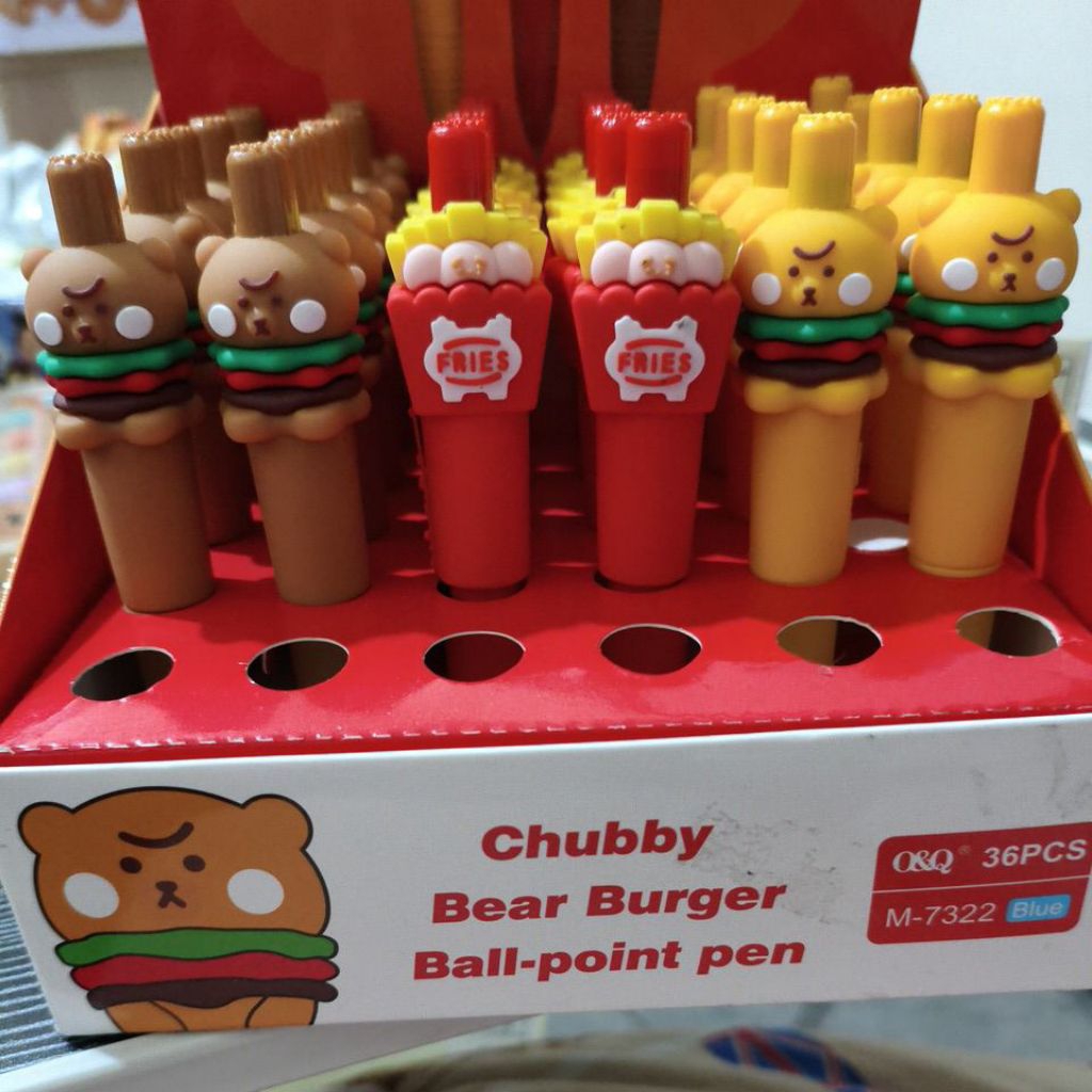 

PEN MOTIF BURGER 3PCS