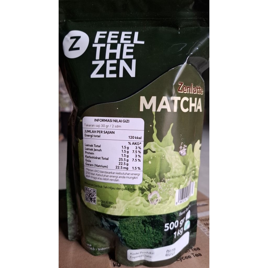 

ZENLATTE MATCHA LATTE 1KG