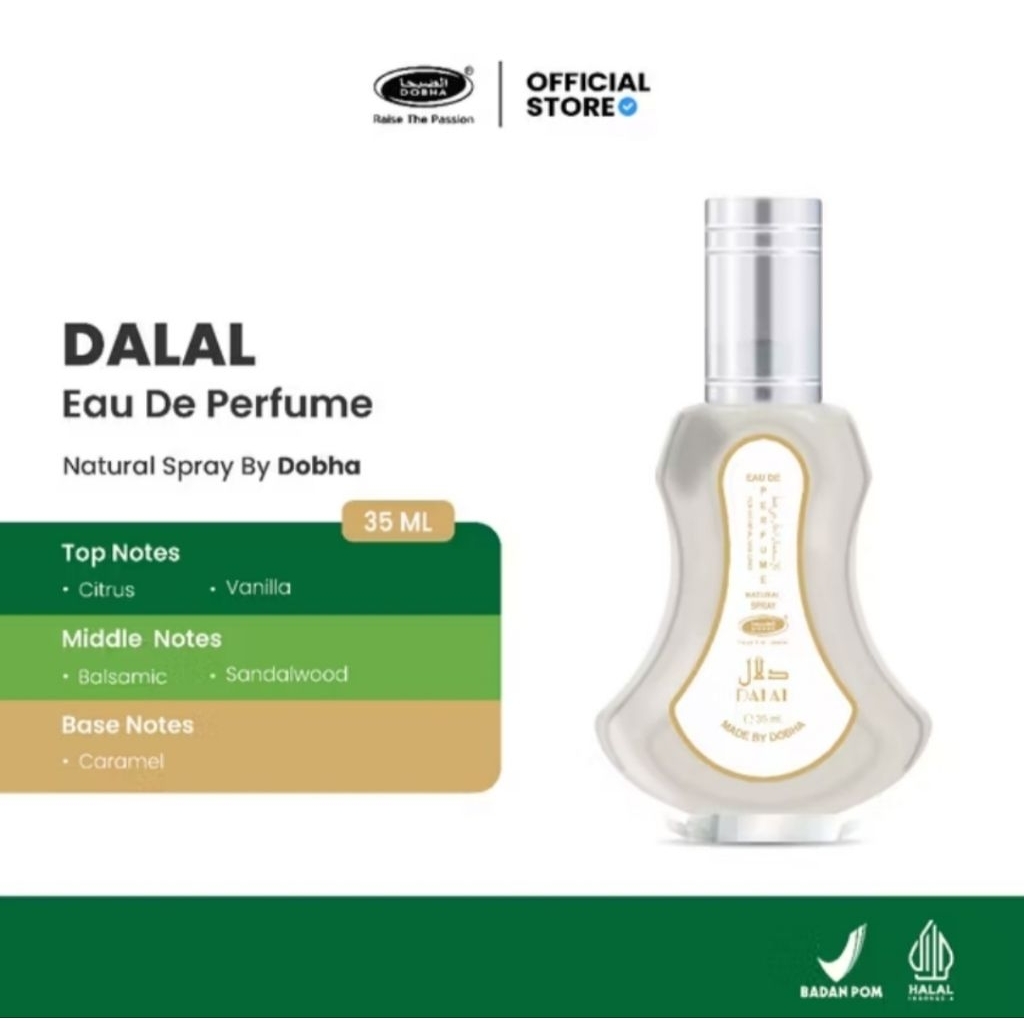 Parfume arab original DALAL by Dobha spray 35ml grosir murah