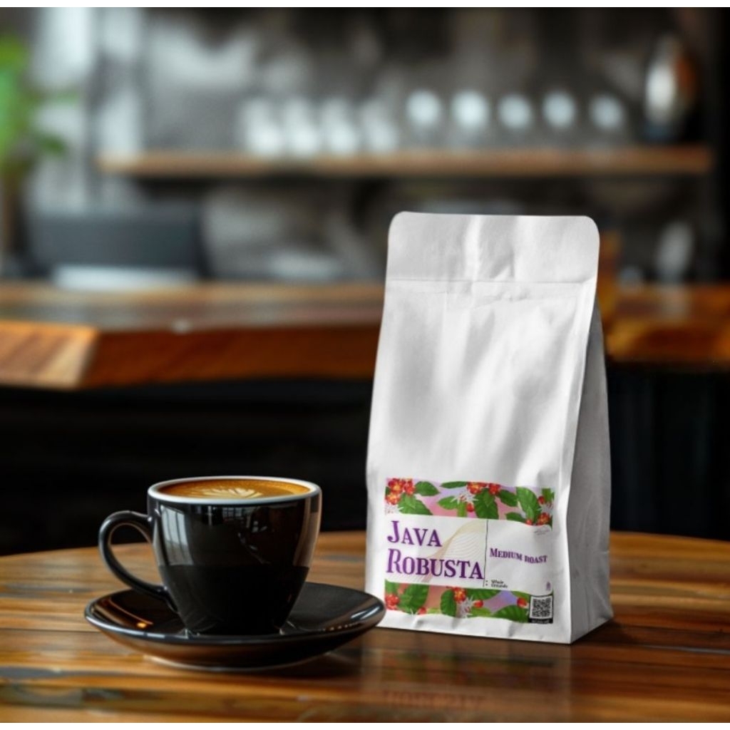 

KOPI JAVA ROBUSTA 250 GR/BIJI KOPI/KOPI BUBUK/ROBUSTA/ROASTED BEANS/COFFEE GROUNDS