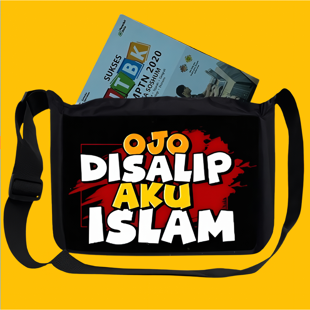 Tas slempang pria Perahu Polos - Tas Selempang Wanita - Tas Sekolah SD SMP SMA Gambar Keren