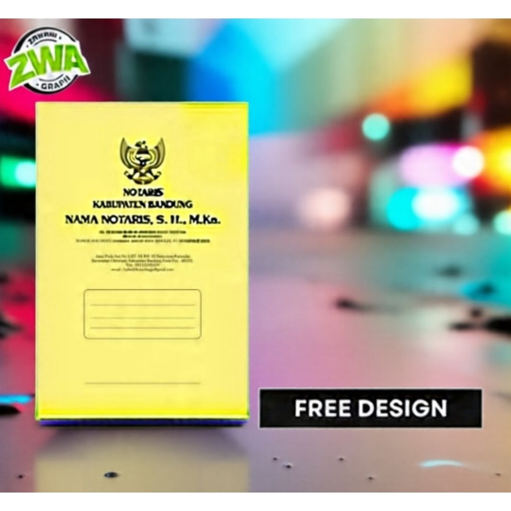 

FOIL EMAS MAP/COVER KANTOR NOTARIS PPAT