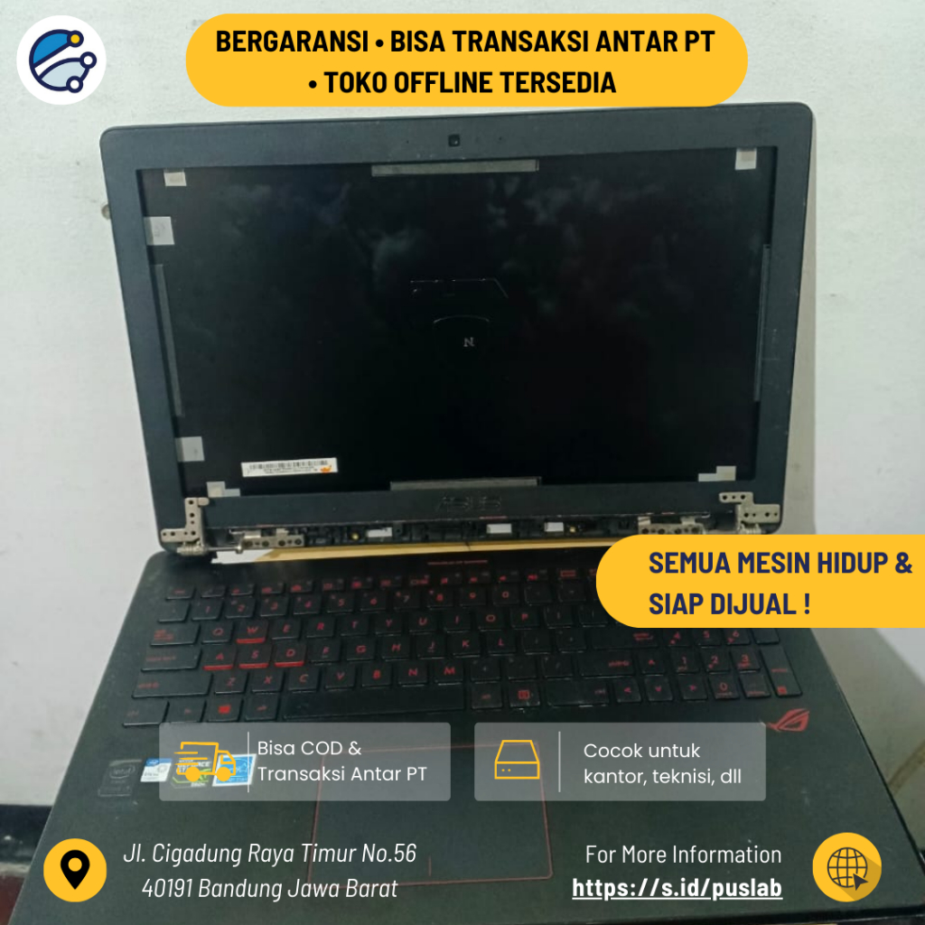 Pretelan Laptop Asus FX553V/FX553VD/FX553VE