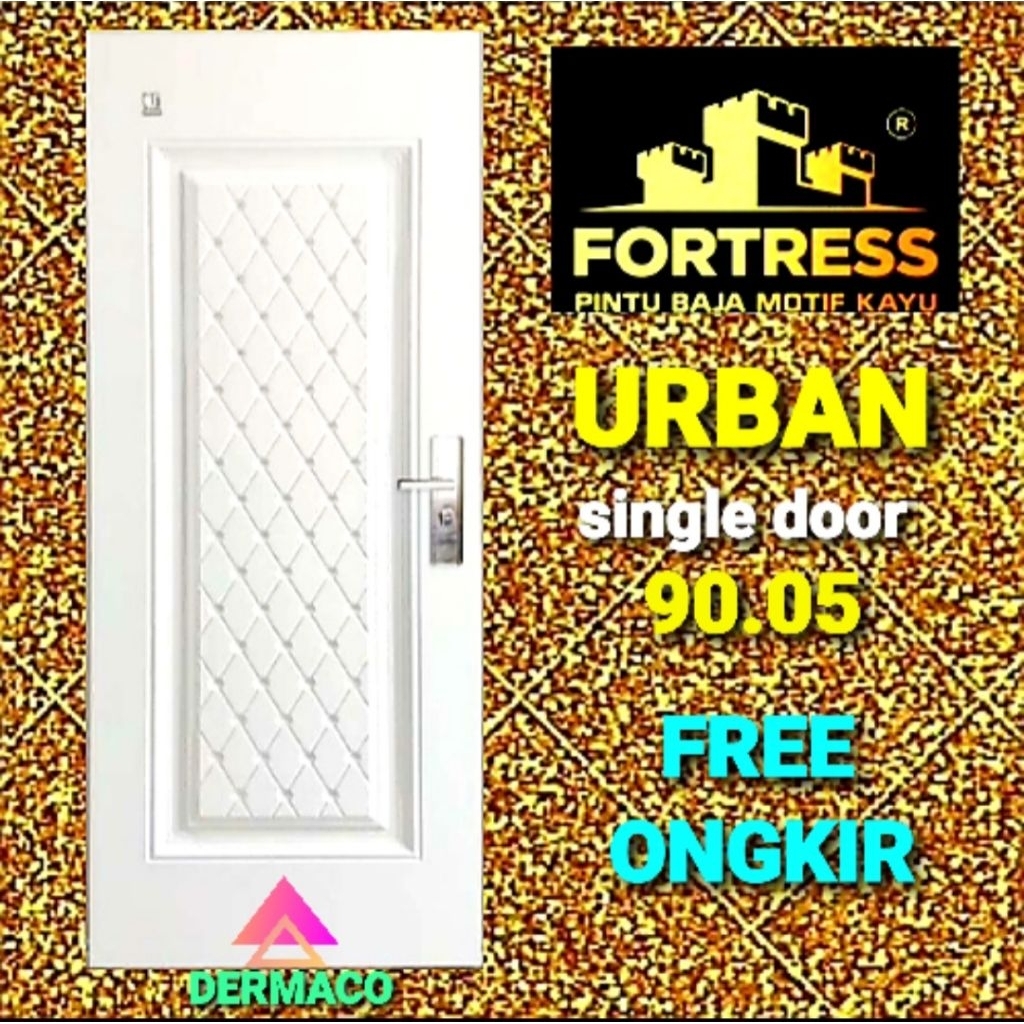 PINTU BAJA FORTRESS URBAN 90.05 PUTIH / PINTU KAMAR / PINTU UTAMA