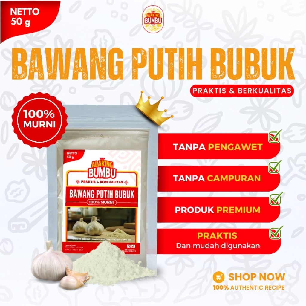 

ALAKING BUMBU Bawang Putih Bubuk 50gram
