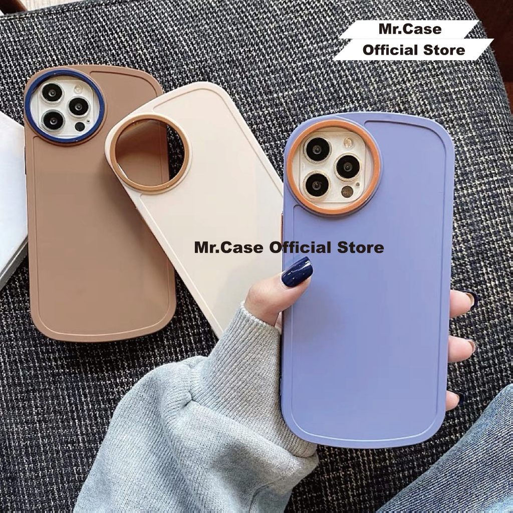 Circular Lens Protector Oval Case Casing IPHONE X XS MAX XR 11 12 13 MINI PRO MAX