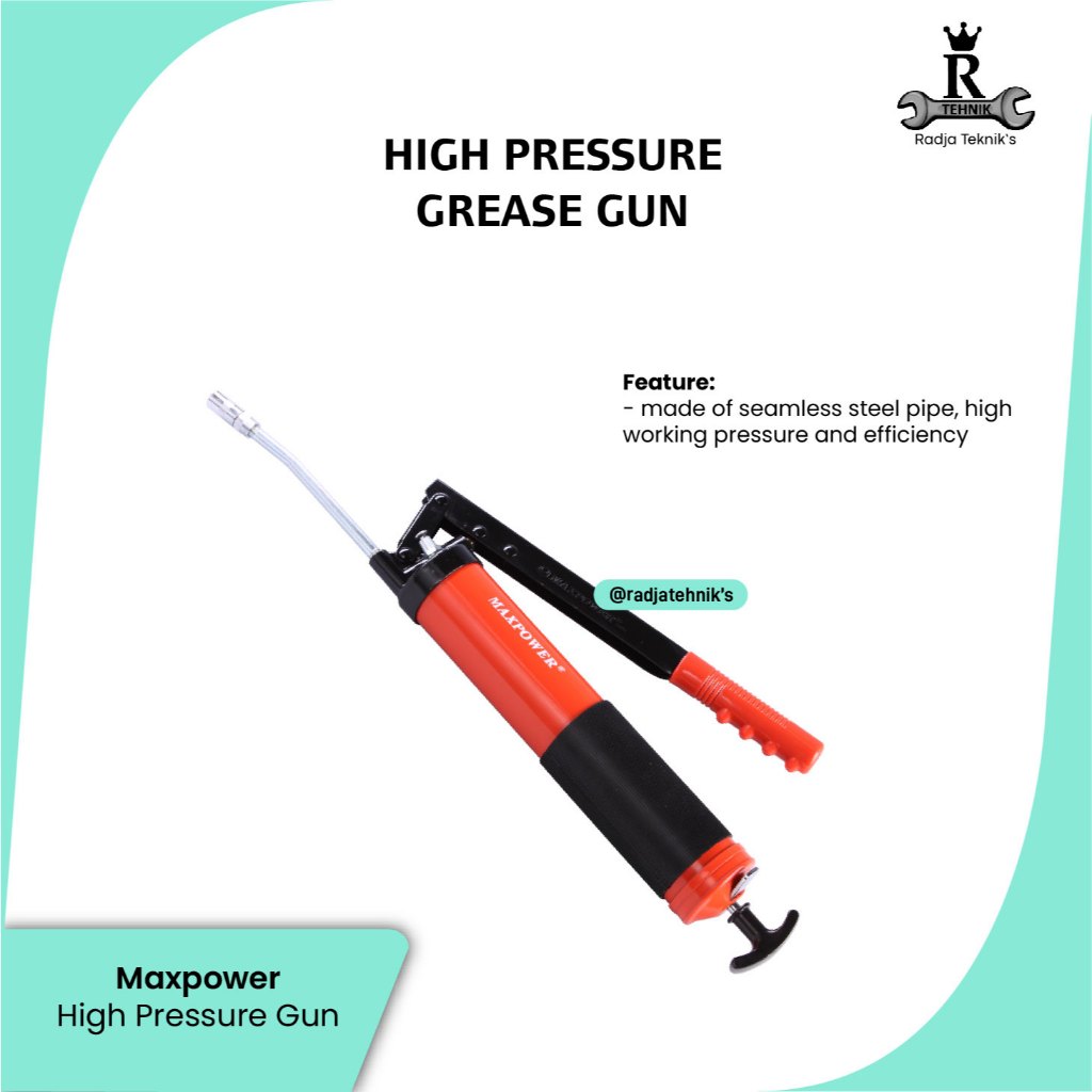 MAXPOWER Grease Gun  High Pressure Grease Gun 400cc  Pompa Gemuk 400cc  Hand Tools Maxpower