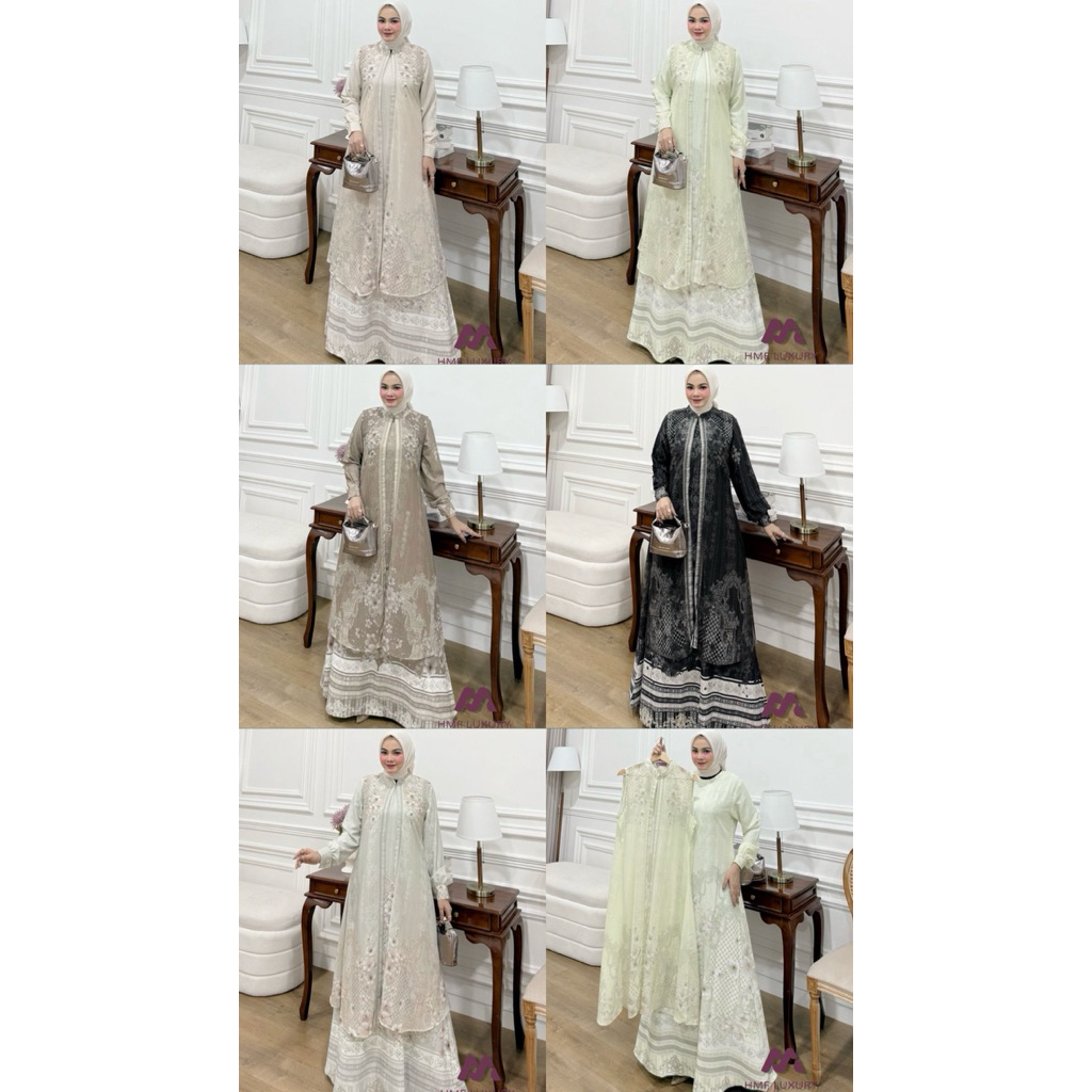 COD Sesha dress vol 1 2 3 4 by HMF Luxury gamis terbaru gamis pesta gamis kekinian gamis mewah elega