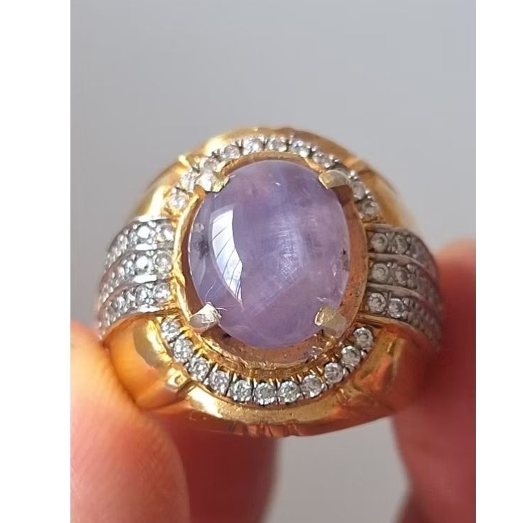 Natural purple sapphire srilanka / mirah kecubung ceylon