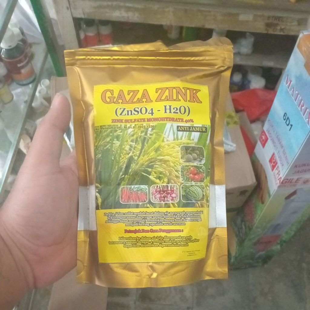 Zink sulfat merk Gaza kemasan 1kg