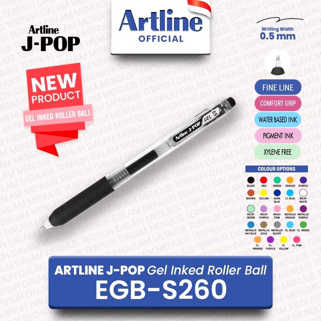 

Artline J-POP Gel Inked Roller Ball EGB - S260