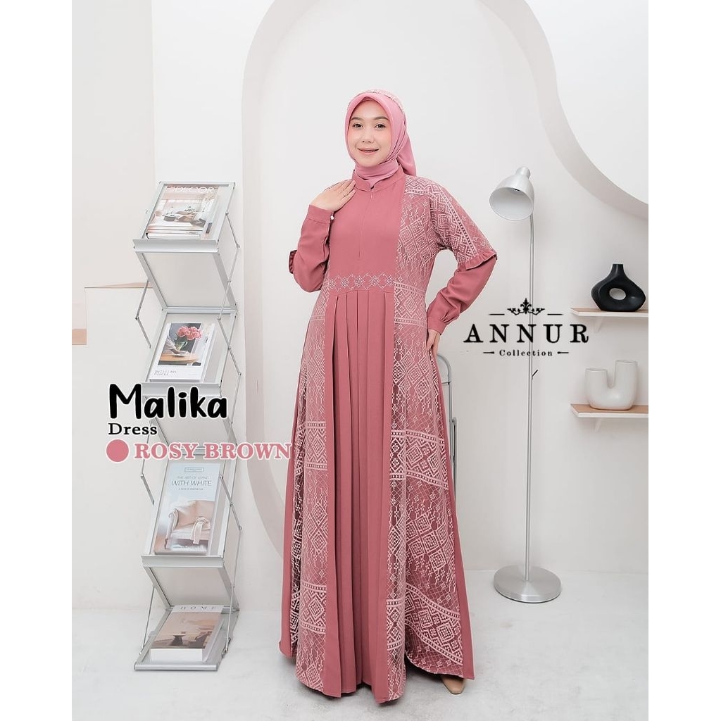 MALIKA DRESS BY. AN NUR // GAMIS BRUKAT PESTA