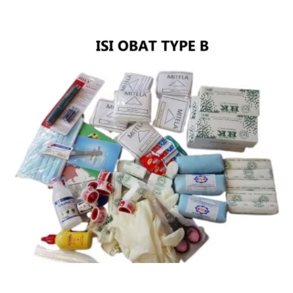 Obat P3K Type B / Isi Obat P3K Type B / Hanya isi P3K Type B