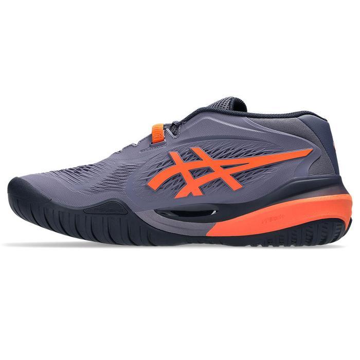 Sepatu Tennis Asics Gel Resolution X Greyish Purple Nova Orange