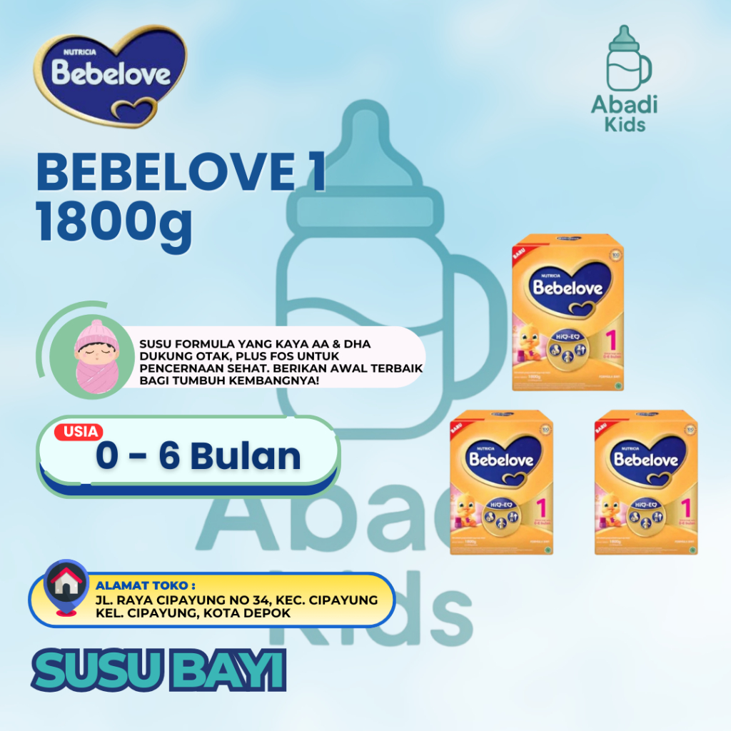 BEBELOVE 1 1800g Susu Bayi 0-6 Bulan