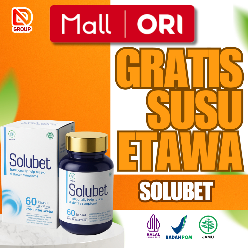 SOLUBET DIABETES – Kapsul Herbal Kencing Manis Original SS Jaya Group