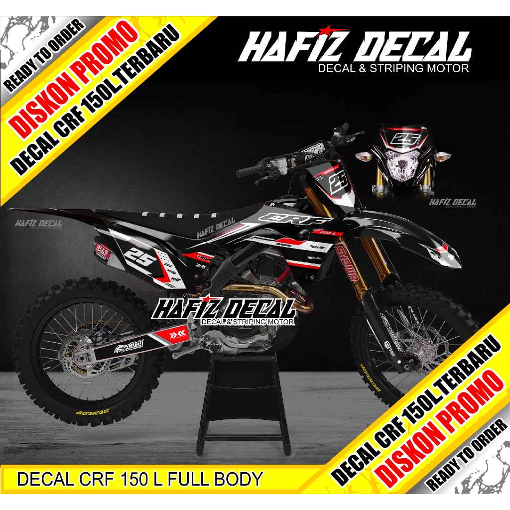 DECAL CRF, DECAL CRF 150, DECAL CRF 150 L, DECAL CRF 150L, DECAL CRF 150 L FULL BODY, STIKER CRF