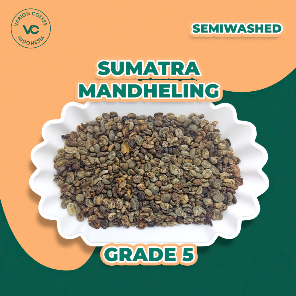 

Green Bean Arabica Mandheling Semiwashed Varion Coffee - Biji Kopi Mentah - Grade 5