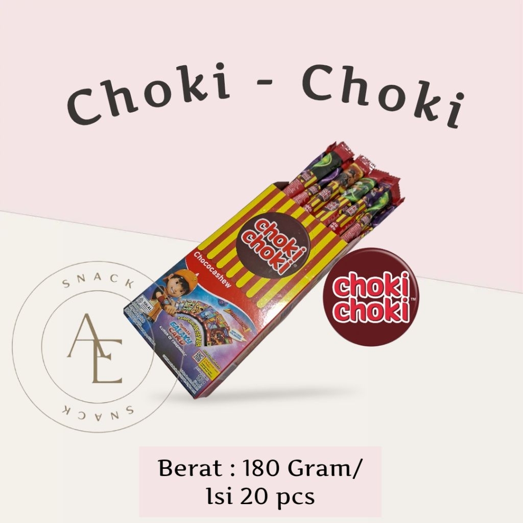 

Choki Choki BOX isi 20pcs - Netto 180gr
