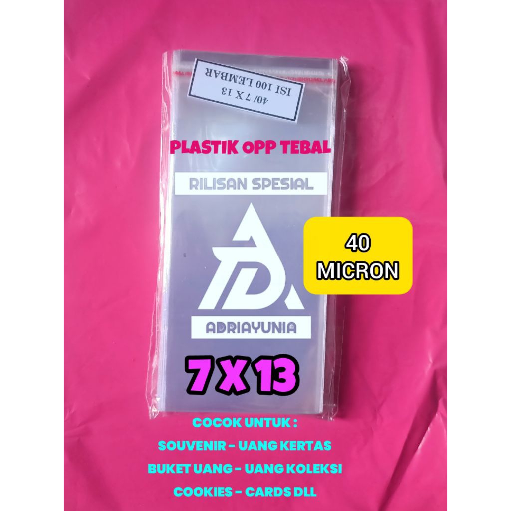 Plastik Opp 7x13 Souvenir & Farmasi - Plastik Opp 7 x 13 Cookies & Spare part