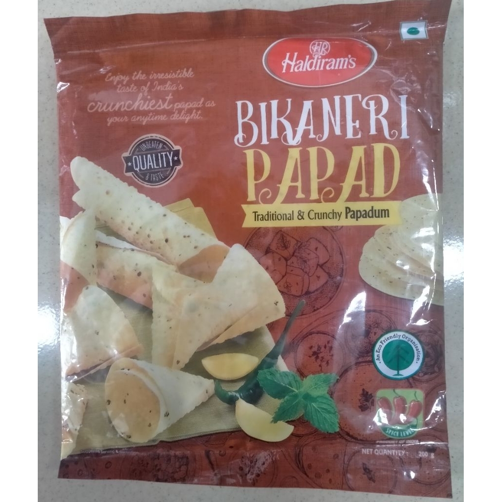 

Haldiram Bikaneri papad 200gr