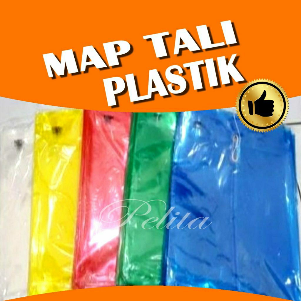 

Map Plastik tali ukuran folio/F4 per pcs